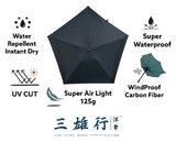 Ultralight umbrella 特輕碳纖防風骨手開傘