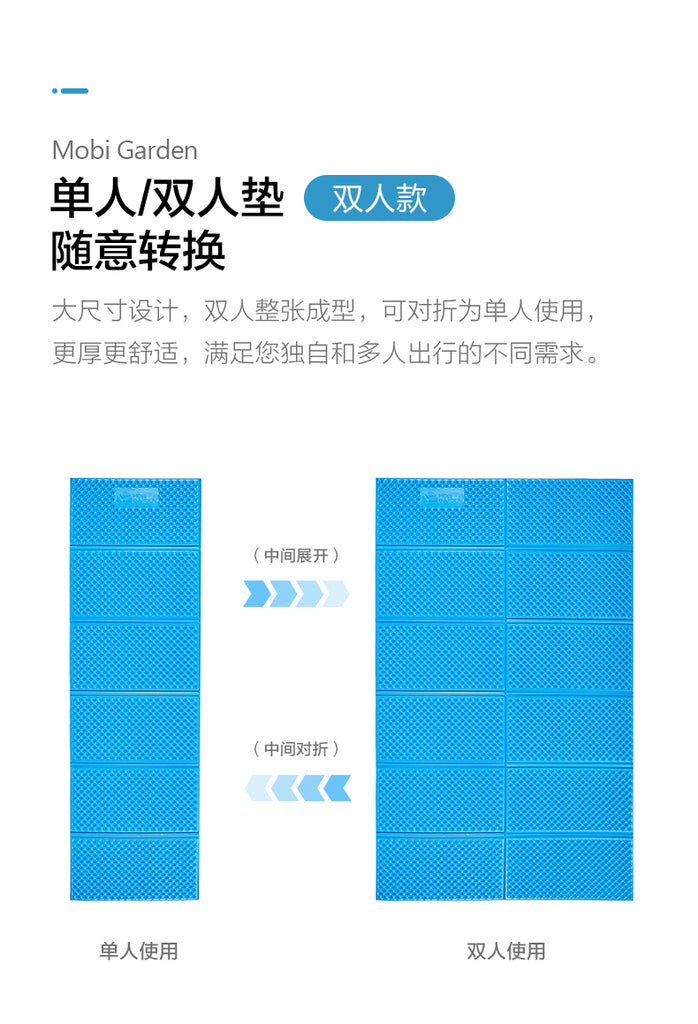 Lightweight Egg Crate Foldable Sleeping Pad 防潮蛋槽蛋巢折疊地墊(雙人)
