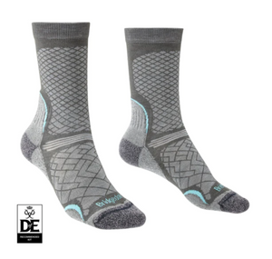 Women's Ultra Light T2 Coolmax Performance Boot (Dark and light grey)