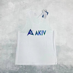 AKIV Racing Singlet Unisex - White
