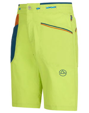Belay Short M Lime Punch/Storm Blue