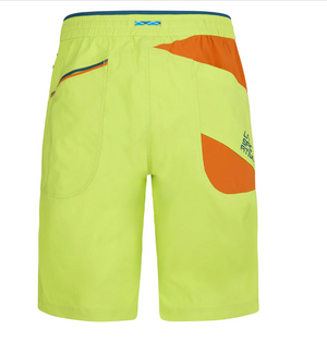 Belay Short M Lime Punch/Storm Blue