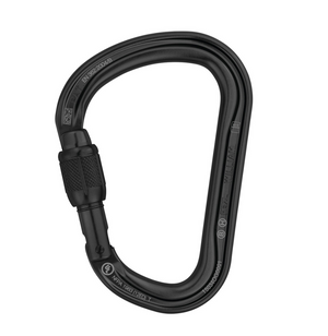 WILLIAM SCREW-LOCK BINER BLACK