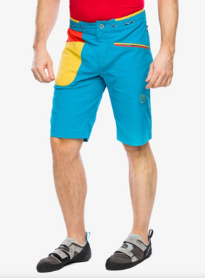 Belay Short M (Tropic Blue/Cherry Tomato)
