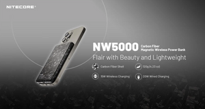 Nitecore NW5000 磁吸無線充電和 USB-C 5000mAh 行動電源 (特價)