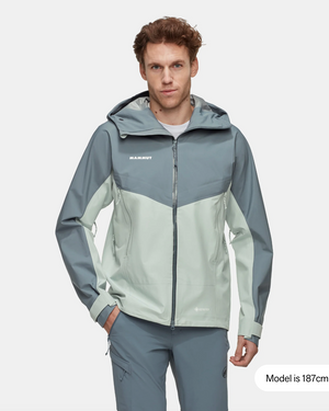 Crater IV HS Hooded Jacket AF Men - Silver sage-strata