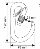 Atom Belay Lock (Locking carabiner)