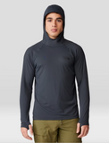 Crater Lake Long Sleeve Hoody Men - Dark Storm