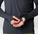 Crater Lake Long Sleeve Hoody Men - Dark Storm