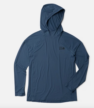 Crater Lake Long Sleeve Hoody Men - Astral Blue