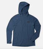 Crater Lake Long Sleeve Hoody Men - Astral Blue