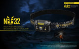 NU32 (Rechargeable headlamp)(550 lumens)(可充電頭燈)