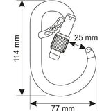 Core Belay Lock (Locking carabiner)