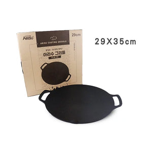 Arisu 不沾年輪迷你燒烤盤 29cm “不適用於電磁爐” - 適合野外用