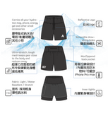 AKIV Multi-Pocket 2-in-1 Running Shorts (Unisex)