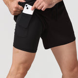 AKIV Multi-Pocket 2-in-1 Running Shorts (Unisex)