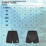 AKIV Multi-Pocket Running Inner Shorts 三角内膽 (Men's)