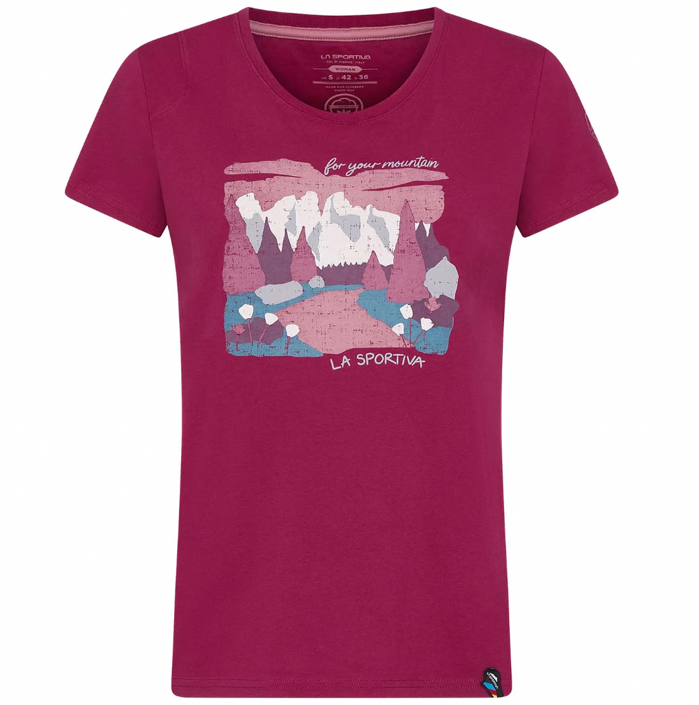 Valley T-Shirt W Red Plum