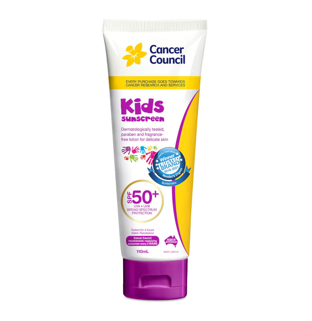 Cancer Council Kids UPF50+ sunscreen