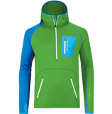 Merino fleece zip neck hoody