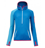 Merino fleece zip neck hoody