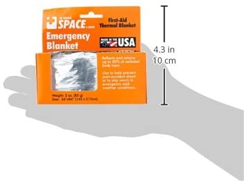 Emergency space blanket (silver)